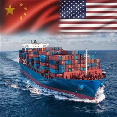 Havets frakt fra Shanghai havn til USA